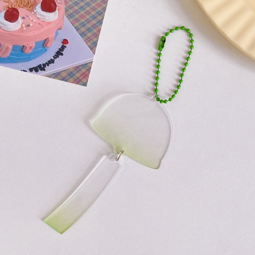 YoYo Keychain DIY Bling Bling Gradient Ramp Acrylic Transparent Cute