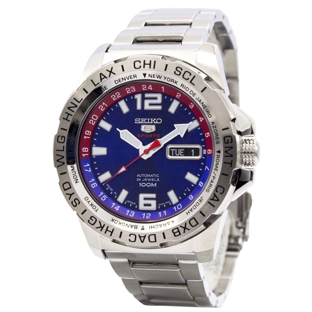 SEIKO 5 SPORT WORLD TIME AUTOMATIC SRP681K1 Shopee Malaysia