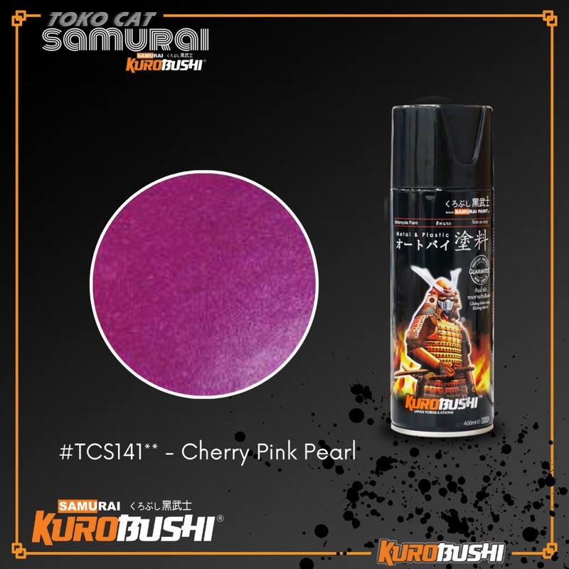 SAMURAI SPRAY PAINT SUZUKI COLOUR TCS141 CHERRY PINK PEARL , S338 