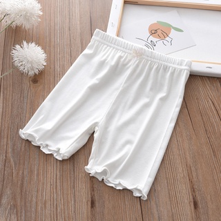 Children Girls Pants Girls Safety Shorts Cotton Soft Lace