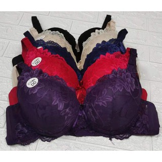 Ready stock)Women bra 40-46 D cup wired bra Plus Size Ladies bra