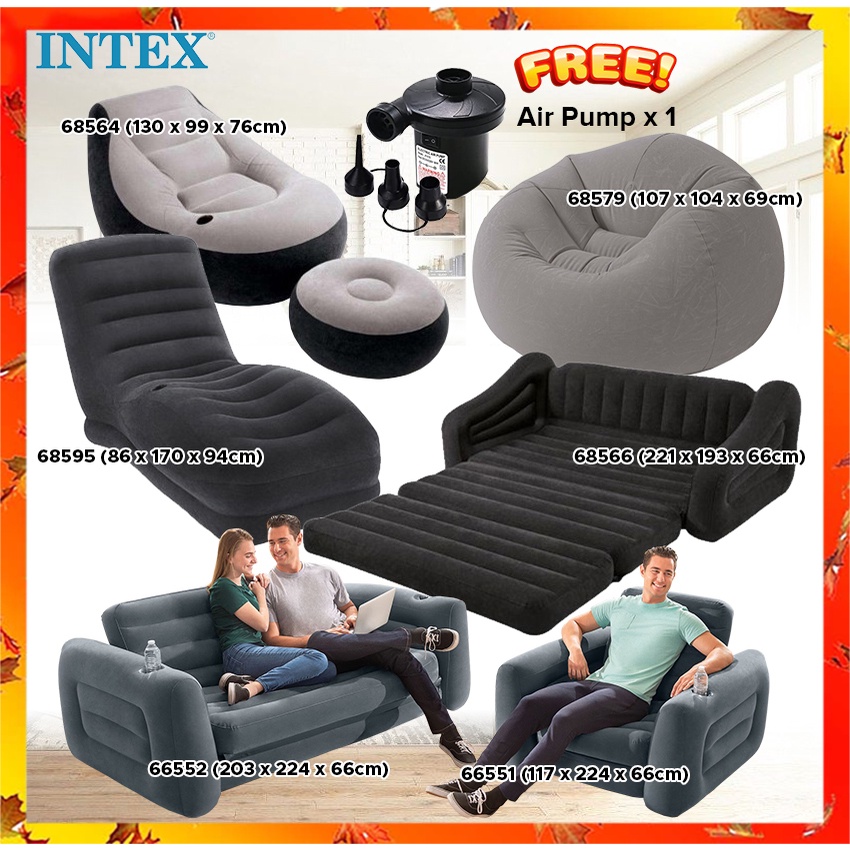 Intex beanless air online chair twin