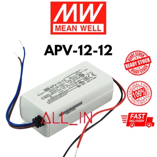 Mean Well APV-12-12 12V 12W 1A LED Driver MeanWell Power Supply ...