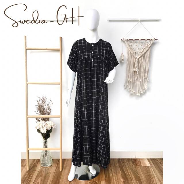 HITAM Black Swedish negligee Gh by daster fifi | Shopee Malaysia