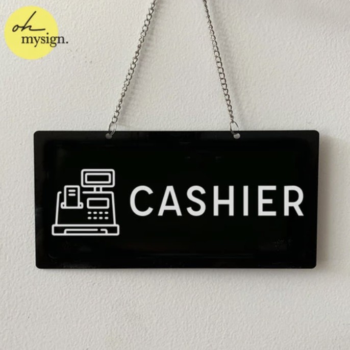 Cashier SIGN BOARD | Cashier SIGNAGE | Cashier SIGN Board | Shopee Malaysia