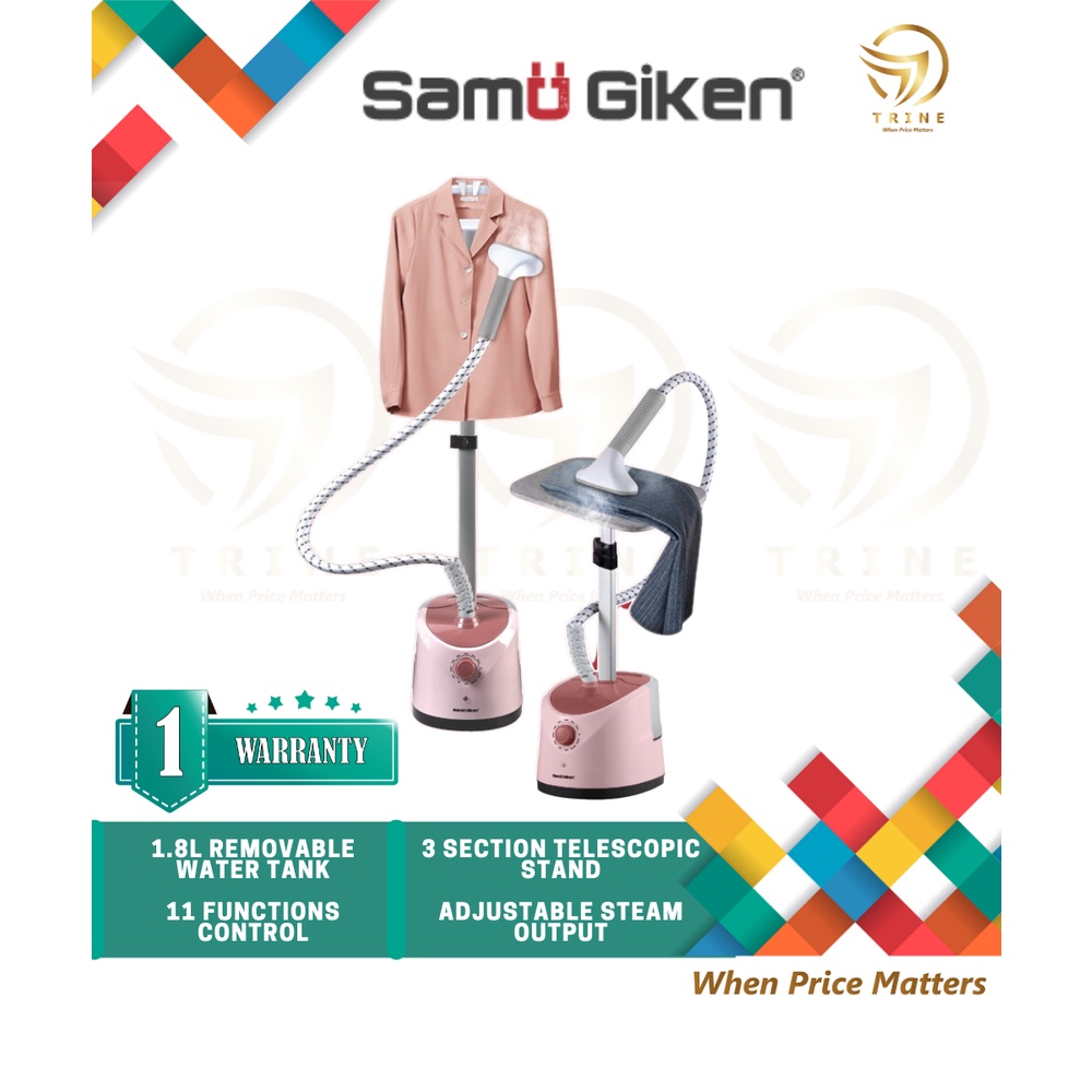 Samu Giken Garment Steamer With Flat Pole & Iron Board, Model GS201PK