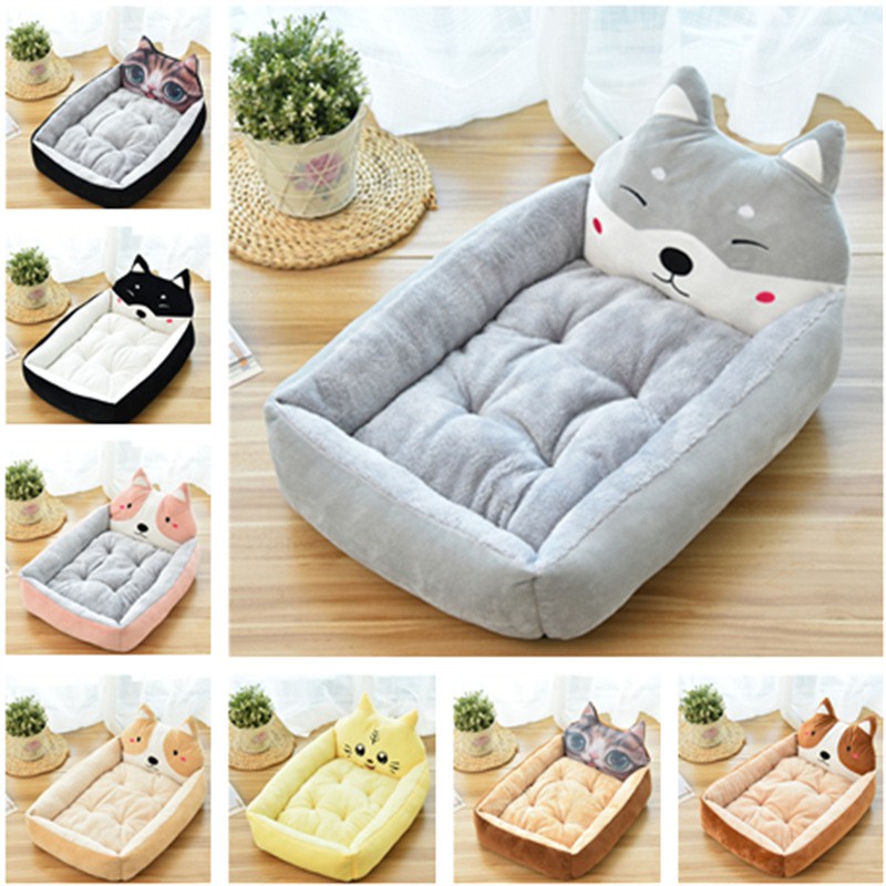 Cute Cartoon Cat Dog Beds Teddy Golden Retriever Sofa Bed with