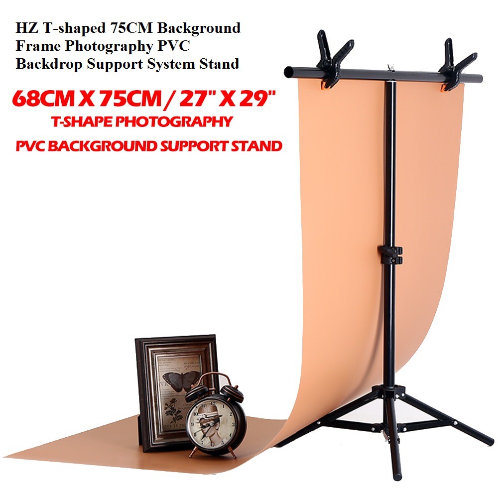 📣HZ Tshaped 75CM Background Frame Photography PVC Backdrop Support