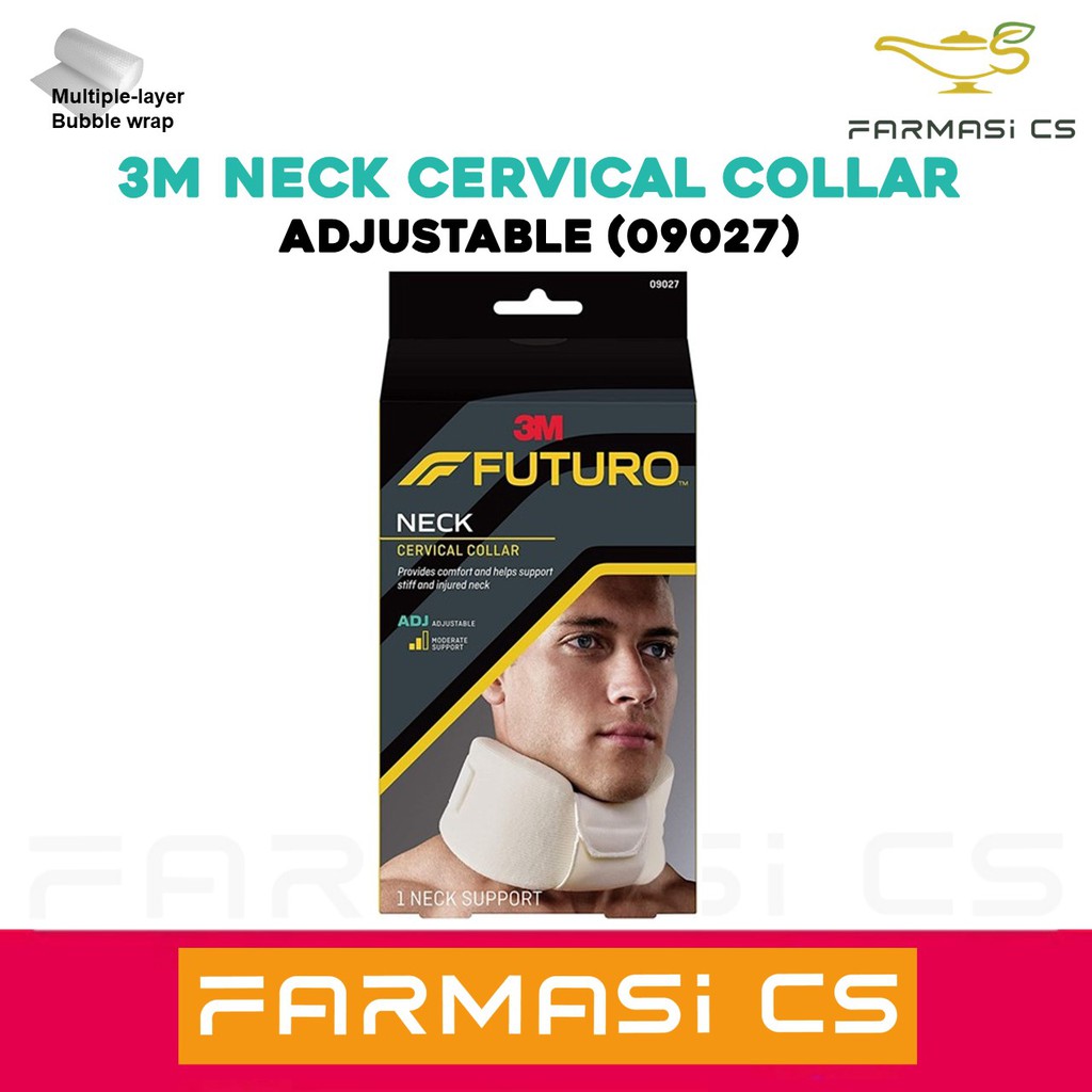 3M Futuro Adjustable Neck Soft Cervical Collar Support 09027