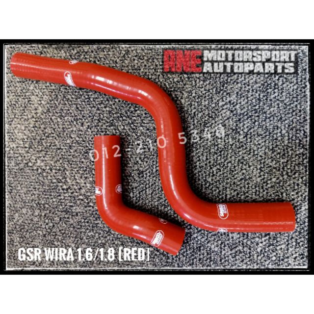 Samco Radiator Hose GSR Wira Satria 1.6 1.8 SOHC DOHC [RED] Shopee