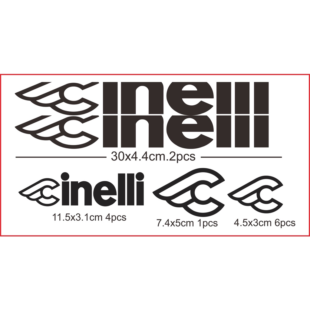Cinelli bicycle cutting sticker | Shopee Malaysia