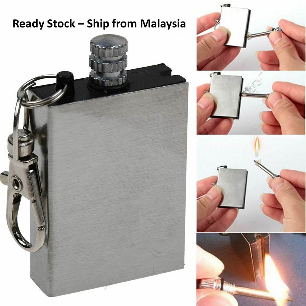 Mancis Api / Metal Match Box Lighter Cigarette Camping / Pemetik Api ...