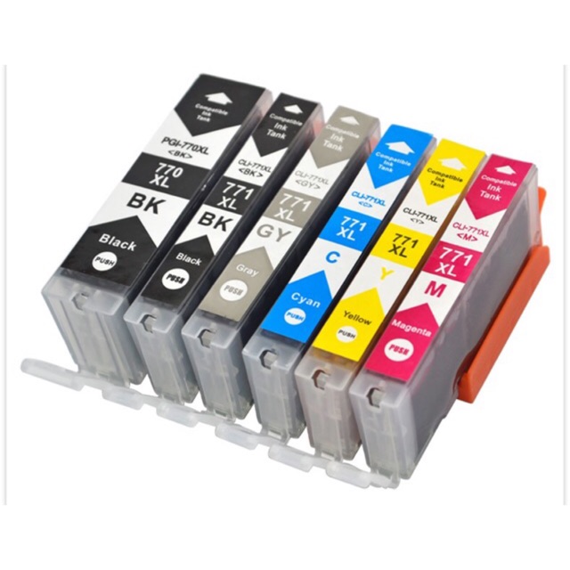 PGI-770/CLI-771 Com Ink Cartridge (Black/Cyan/Magenta/Yellow/Grey) 770 ...