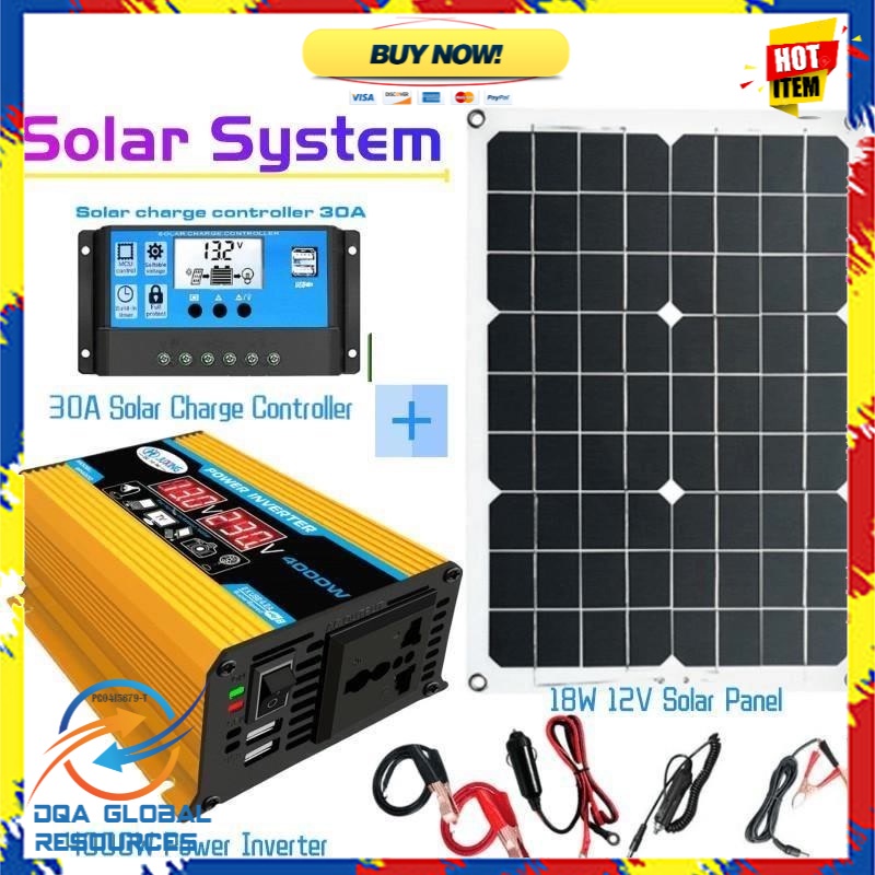 💥NEW💥 DC12V TO C 220V power inverter KIT 4000W car power inverter +18W