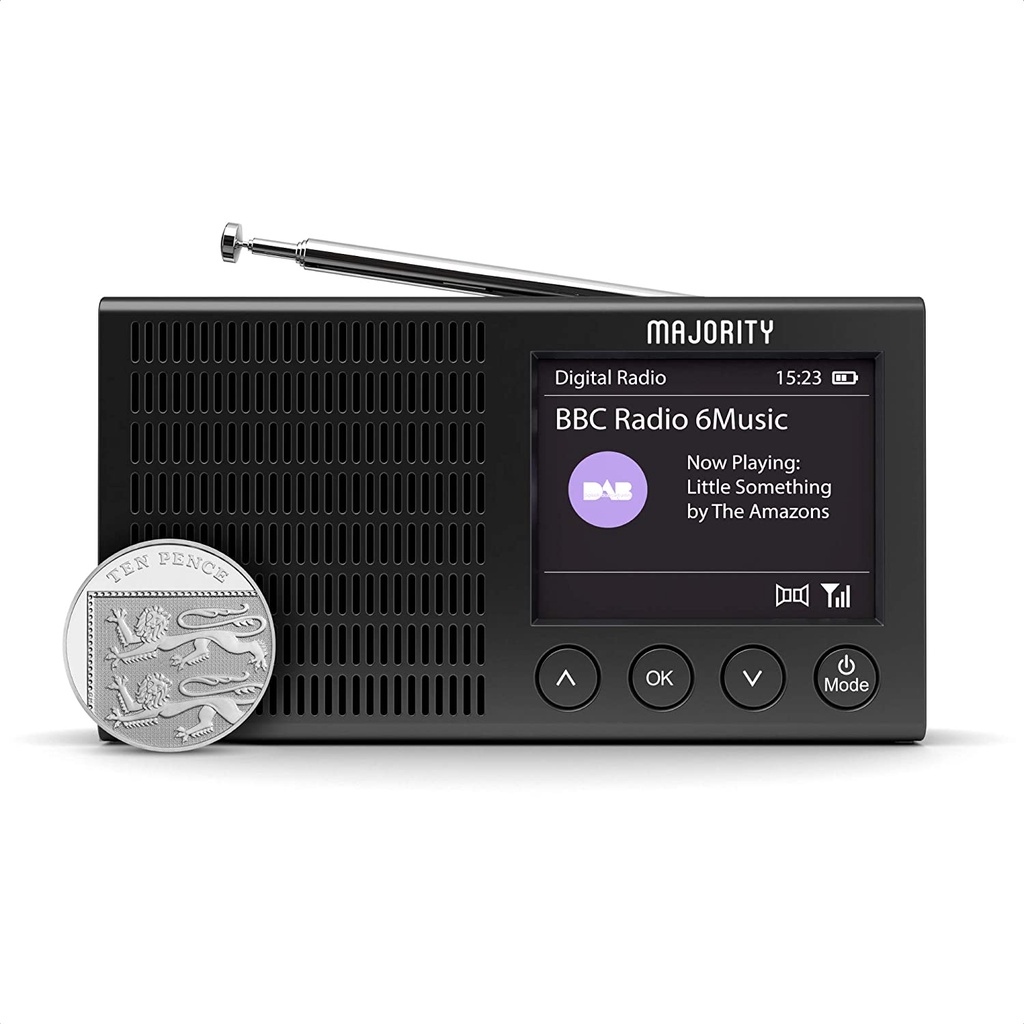 MAJORITY Eddington Portable DAB Radio with Bluetooth DAB/DAB+ & FM