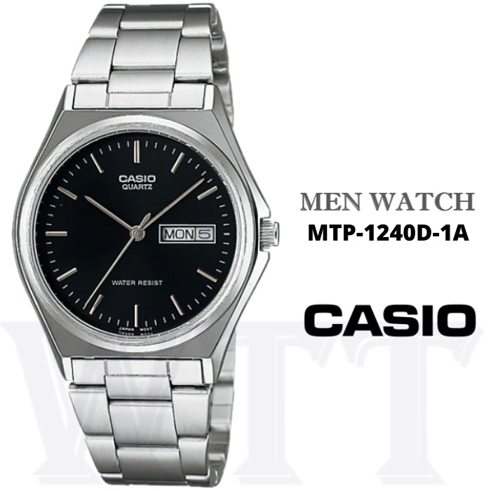 Casio analog day date best sale