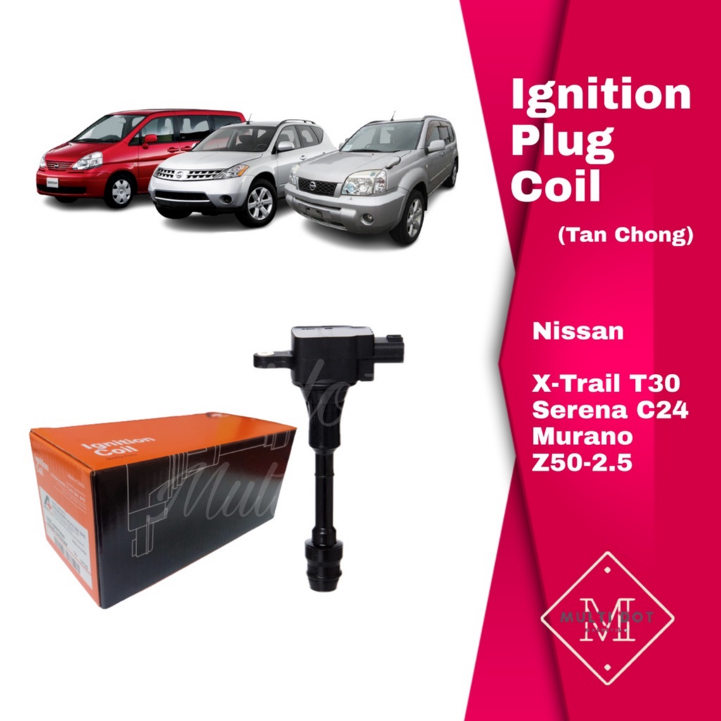 Nissan Ignition Plug Coil XTrail Serena Murano (Tan Chong) 224488H315
