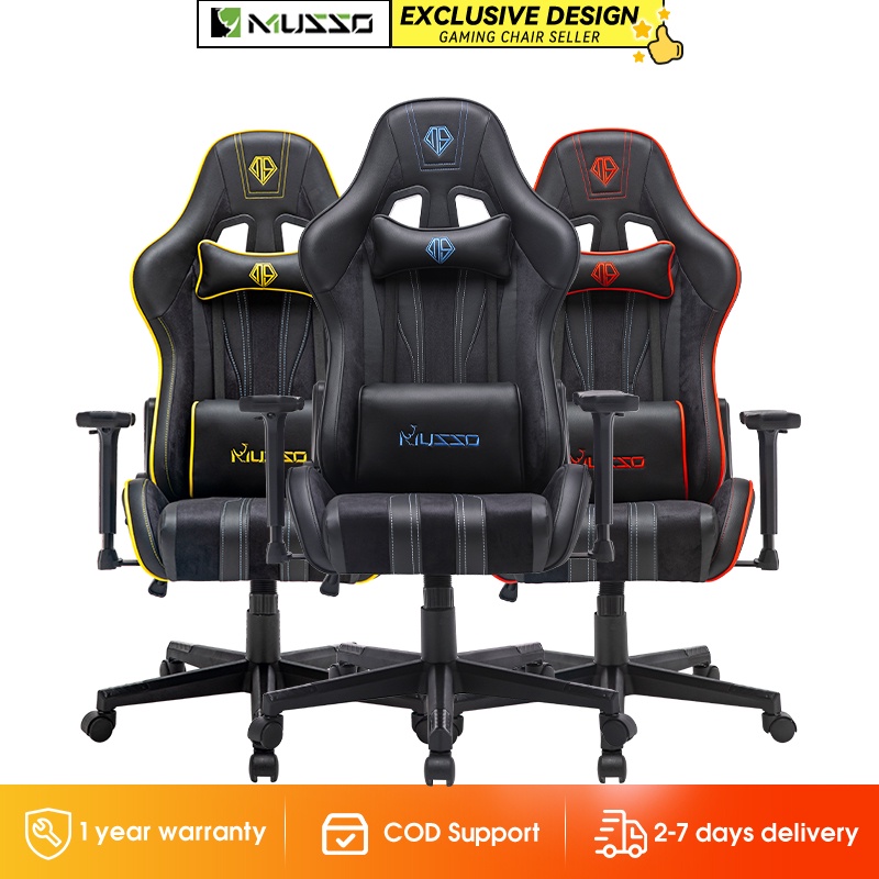 MUSSO Knight Series Gaming Chair Adjustable Racing Style Computer Chair ...