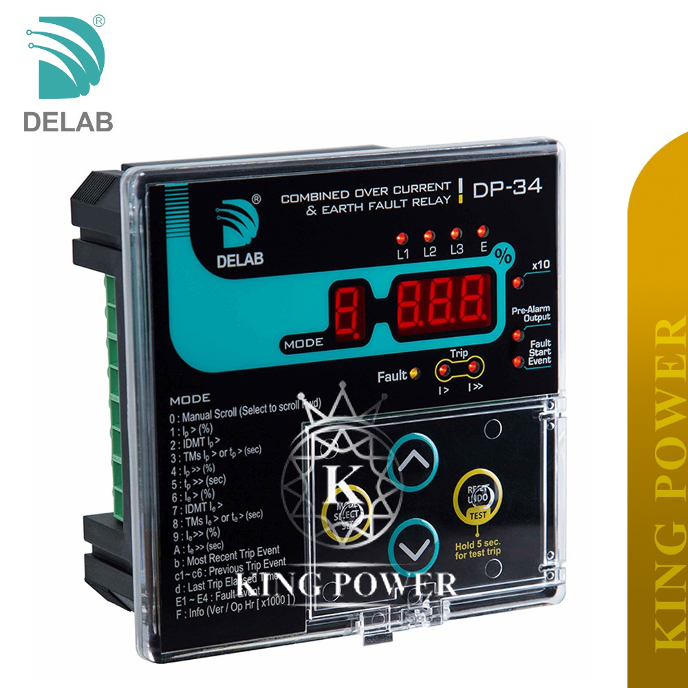 DELAB DP-34 Combined Over Current & Earth Fault Relay | Shopee Malaysia