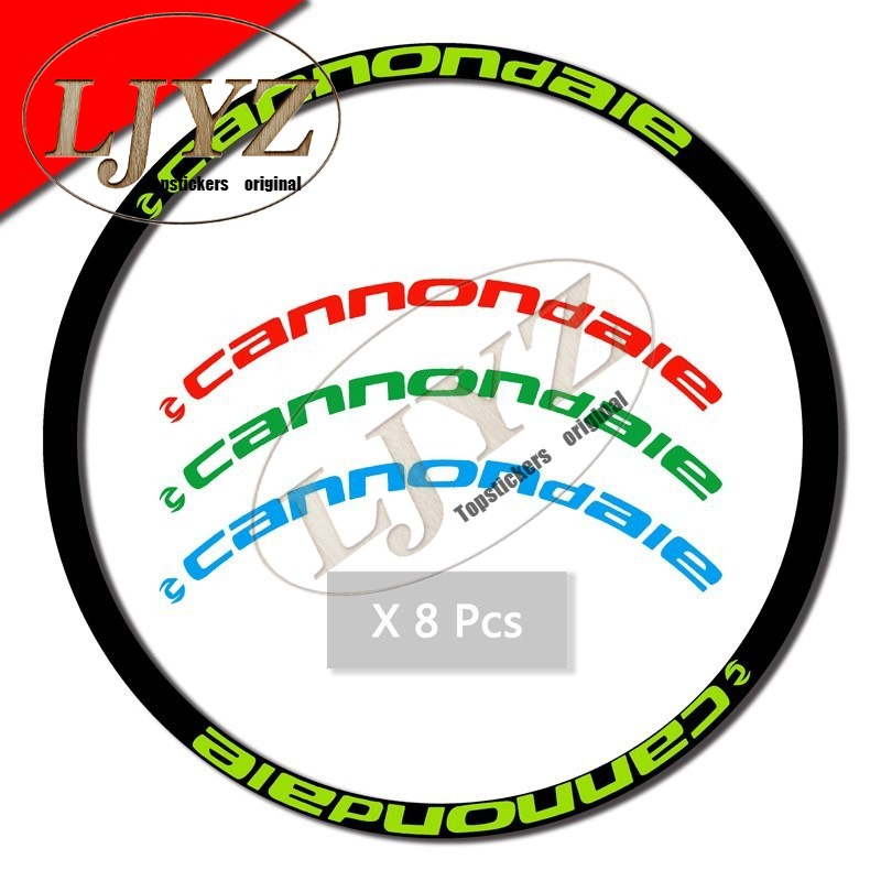 MTB Rim set stickers two Wheel set Stickers for cannondale race