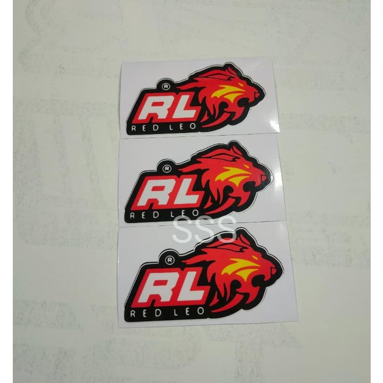 1PCS STICKER RED LEO STIKER REDLEO 💯 ORIGINAL STICKER LOGO | Shopee ...