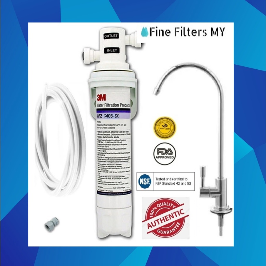 3M Original AP2 C401 SG Drinking Water Filter, DIY Kit undersink system