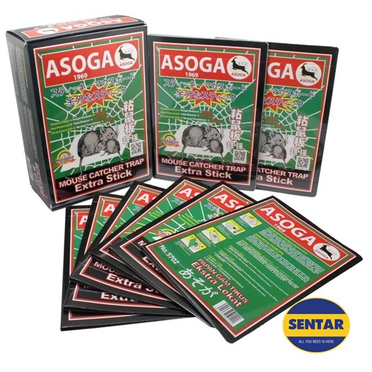 [100% Original] ASOGA Mouse Catcher Trap Extra Stick | Shopee Malaysia