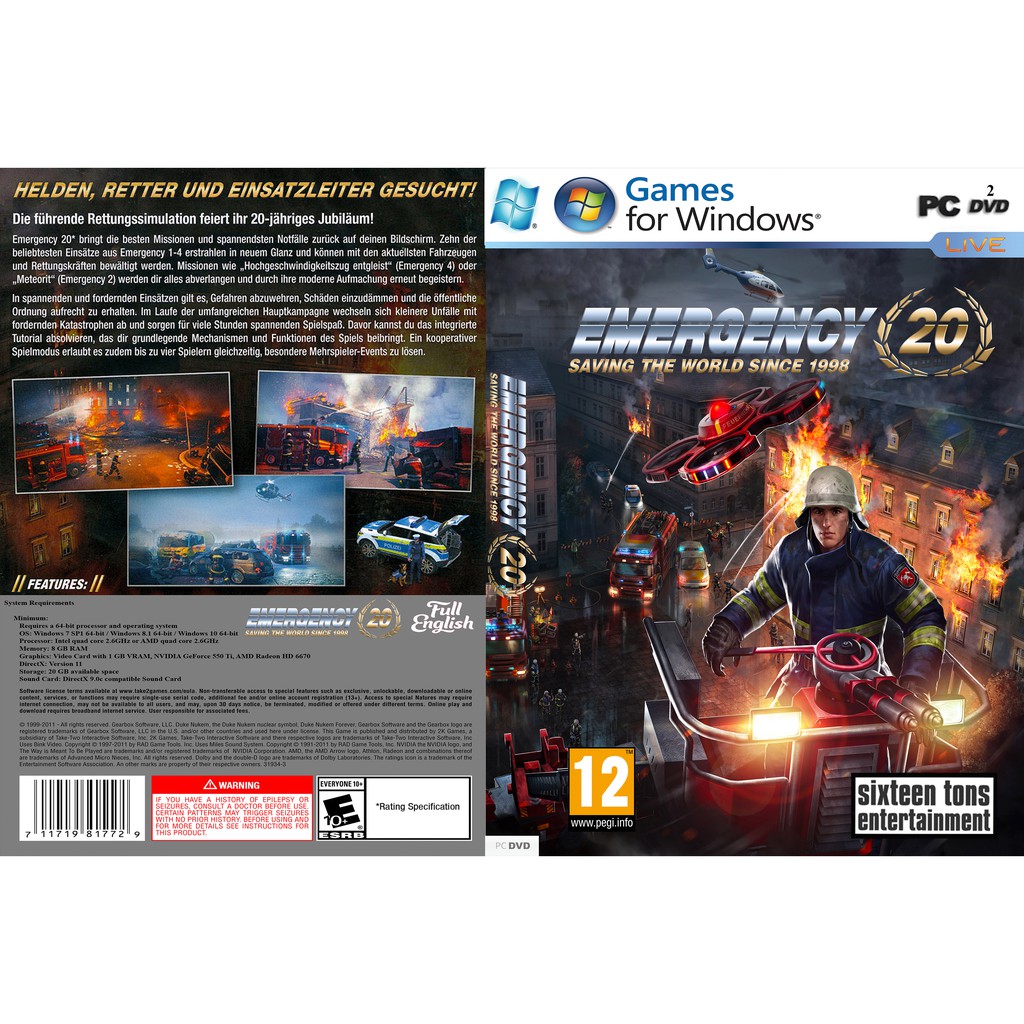 EMERGENCY 20 PC GAME [Offline INSTALLATION] | Shopee Malaysia