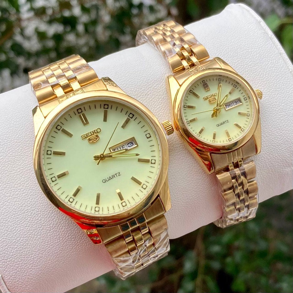 HOT ITEM SEIKO Watch Analogue Time Display Fully Stainless For Couple Shopee Malaysia