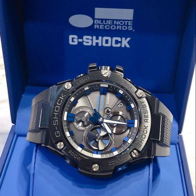 Casio g cheap shock blue note