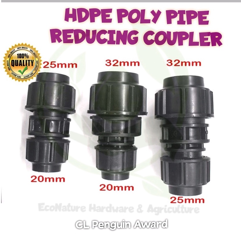 EcoNature Reducing Coupler / Reducing Socket / HDPE Fittings /HDPE Pipe ...