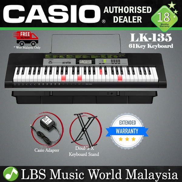 Casio piano lk 135 best sale