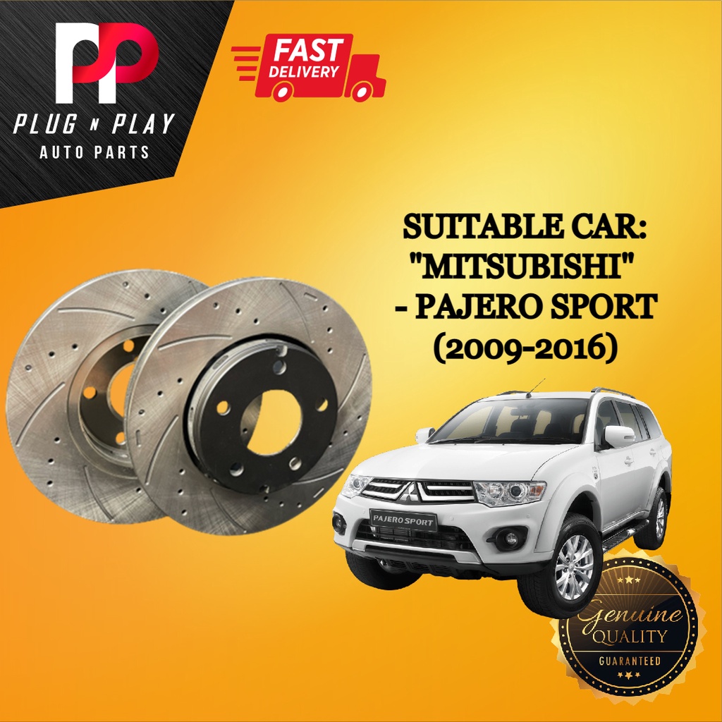 MITSUBISHI PAJERO SPORT (2009-2016) FRONT (DEPAN) DISC ROTOR SPORT ...