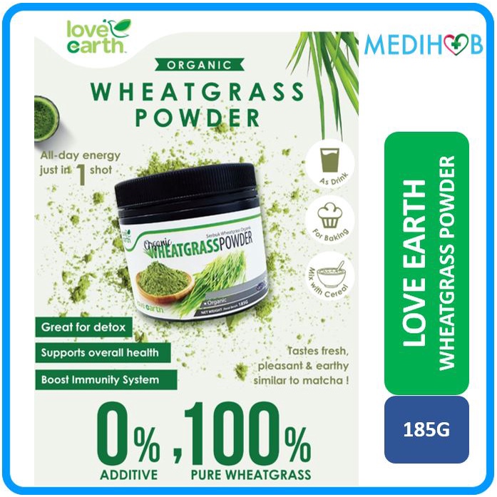 Love Earth Organic Wheatgrass Powder 185g (EXP12/2025) Shopee Malaysia