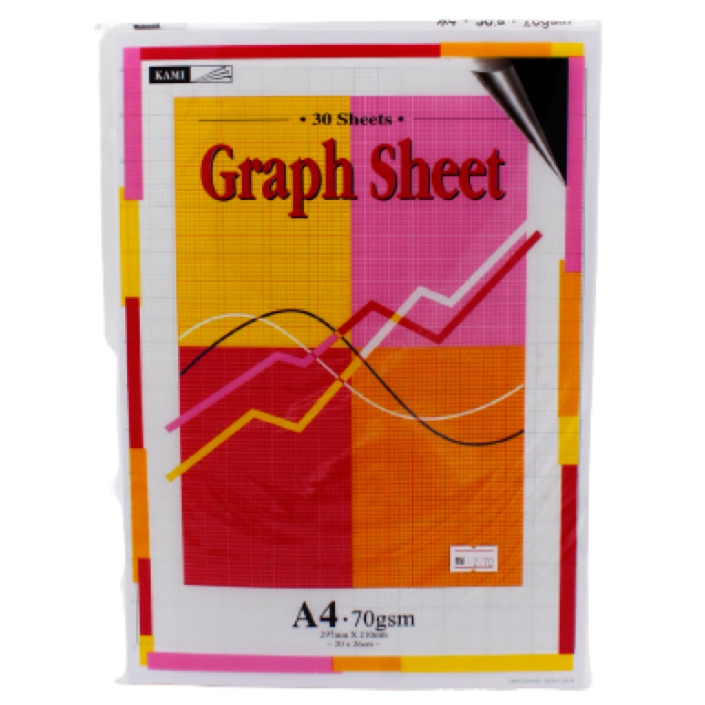 KAMI by CP Stationery A4 Graph Paper 70gsm 30 sheets pack Shopee