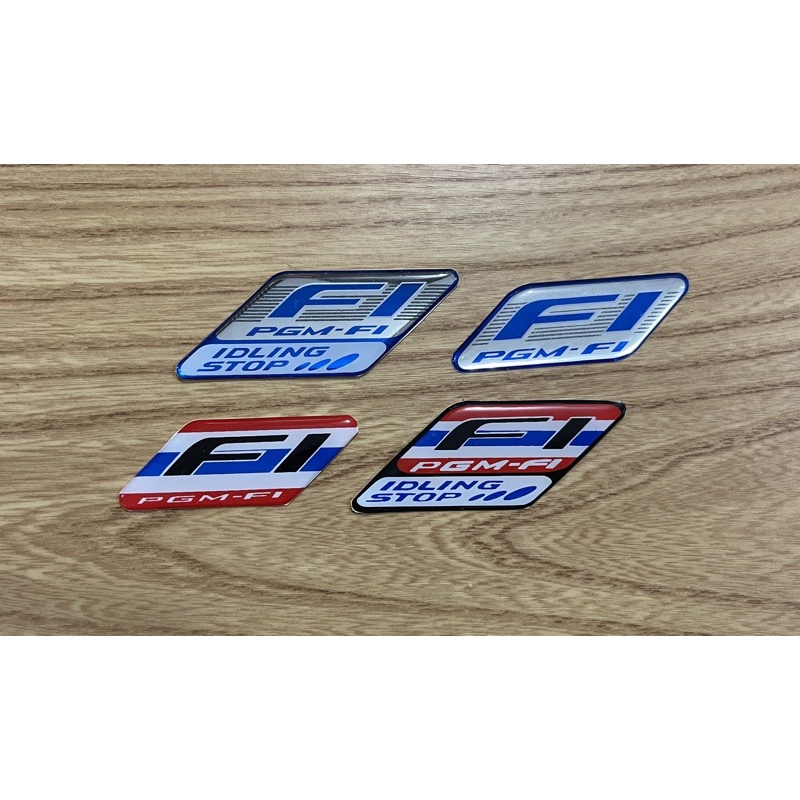 Honda FI Standard MODEL Embossed Sticker EMBLEM Shopee Malaysia