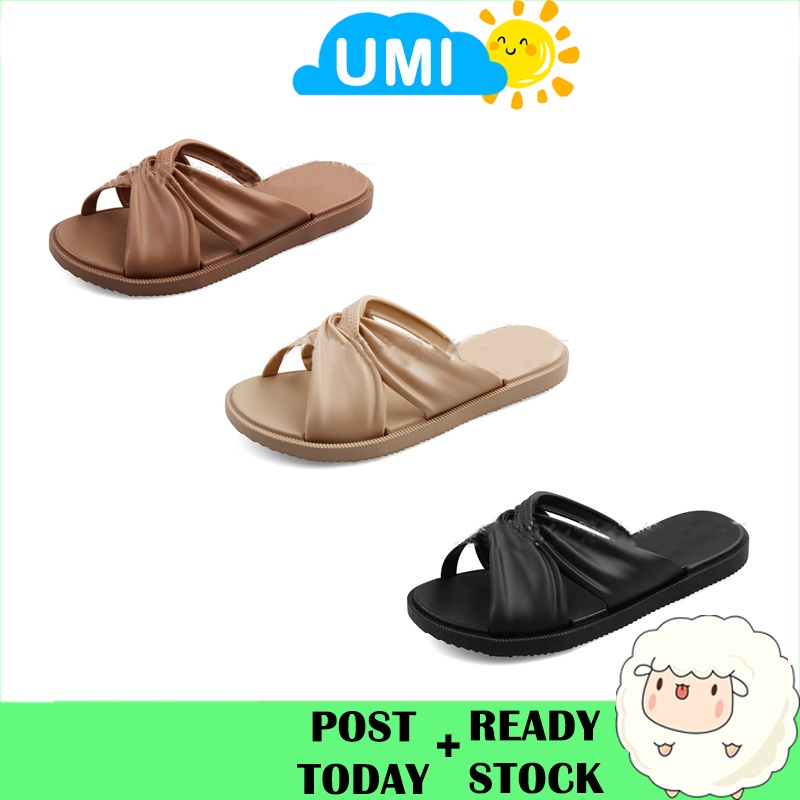 READY STOCK UMI Women's Sandal Kasut perempuan Slipar Wanita | Shopee ...