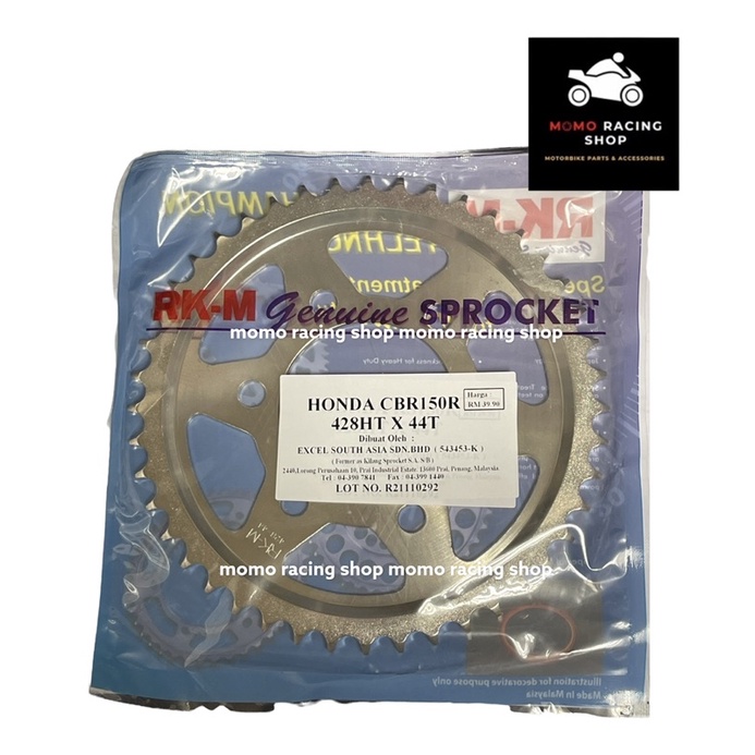 RKM Honda NEW Arrival CBR150R CBR150 Sprocket Full Set READY STOCK ...