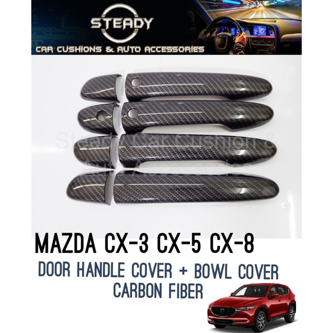 For Mazda Cx5 Cx-5 2012-chrome Side Door Handle Cover Catch Trim