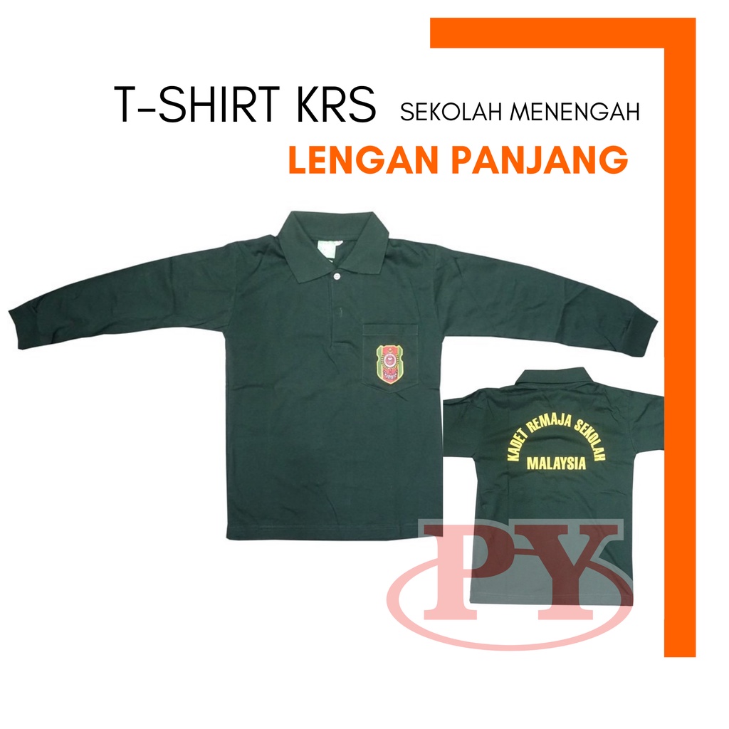 003ls T Shirt Kadet Remaja Krs Lengan Panjang Tshirt Kadet Long