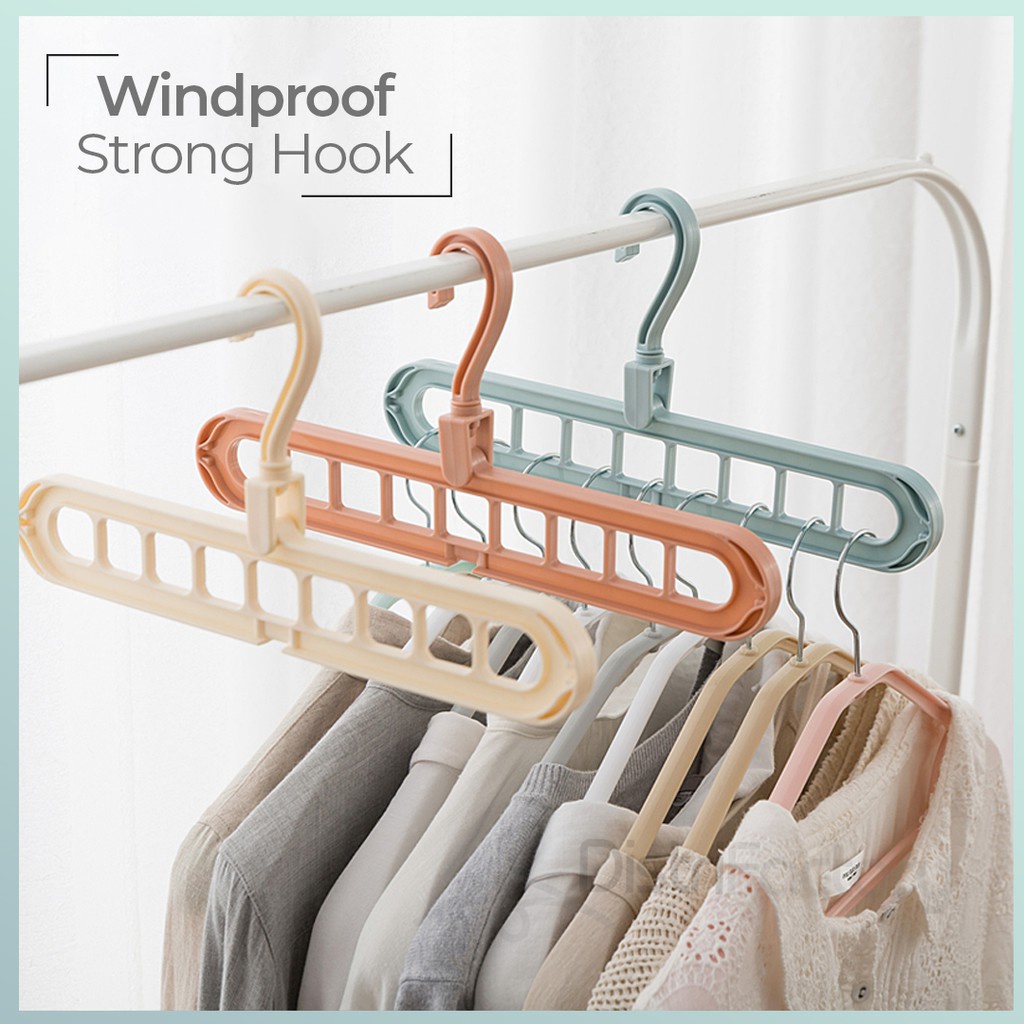 HOT ITEM PakTam Holes Rotating Hanger Magic Multifunction Folding