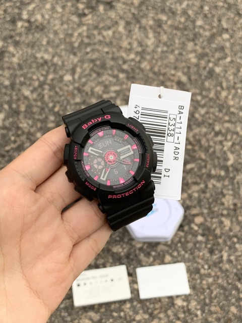 READY STOCK 100% ORIGINAL CASIO BABY-G BA-111-1A BLACK PINK SUPER