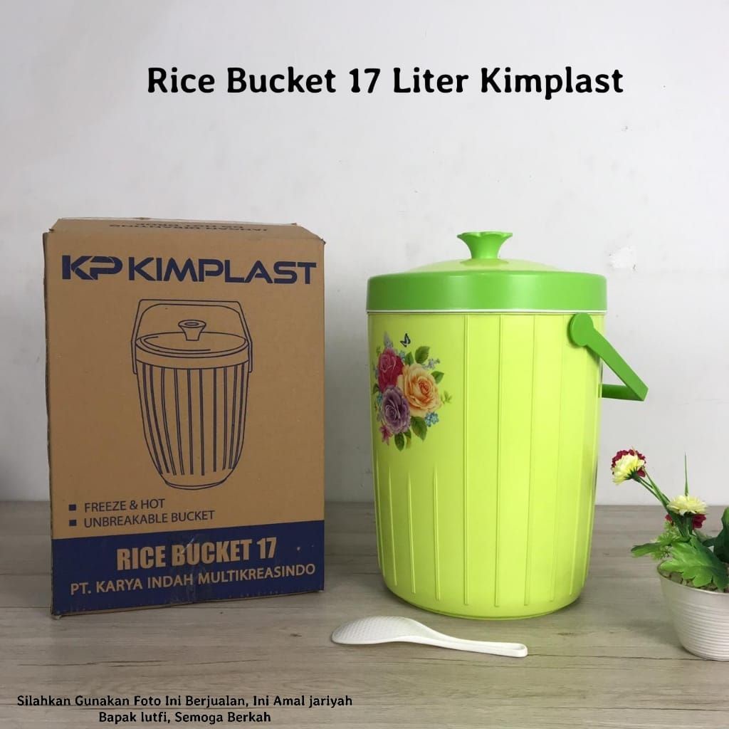 (Alexacollection) Rice Bucket 17 Liters Kimplast | Shopee Malaysia