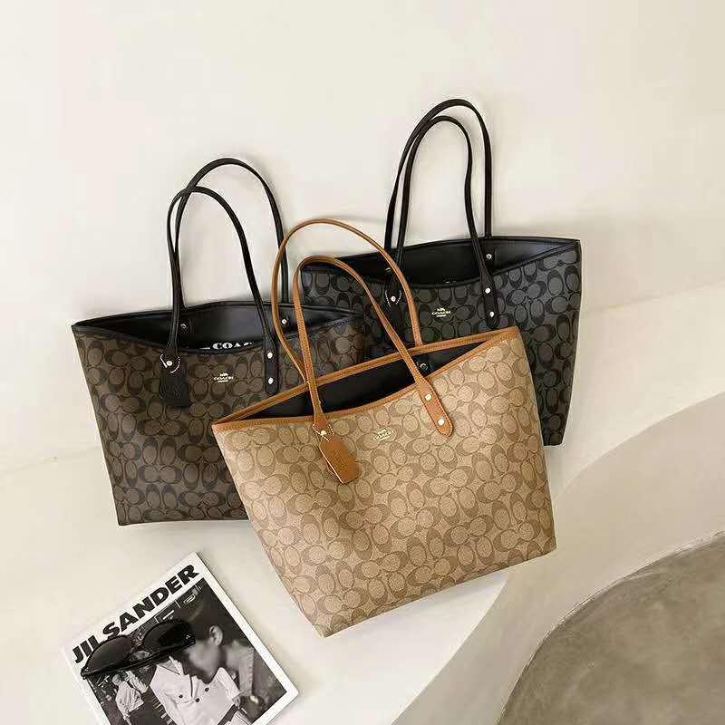 Coach double hotsell sided tote bag