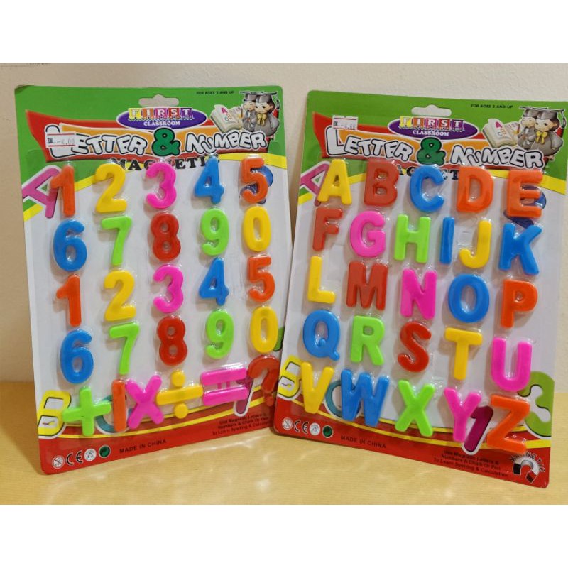 First Classroom Magnetic Letters and Numbers Set (READY STOCK) | Shopee ...