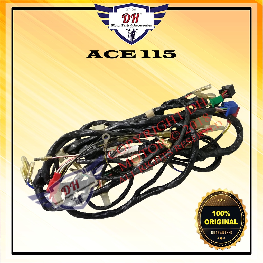 ACE 115 (ORIGINAL) WIRING BODY WIRE HARNESS FULL SET MODENAS | Shopee ...