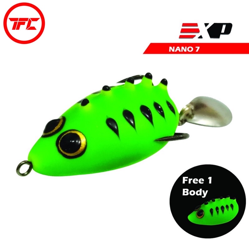 EXP Nano 7 36mm 5g 🔥Buy 1 Free 1🔥 Rubber Frog Lure
