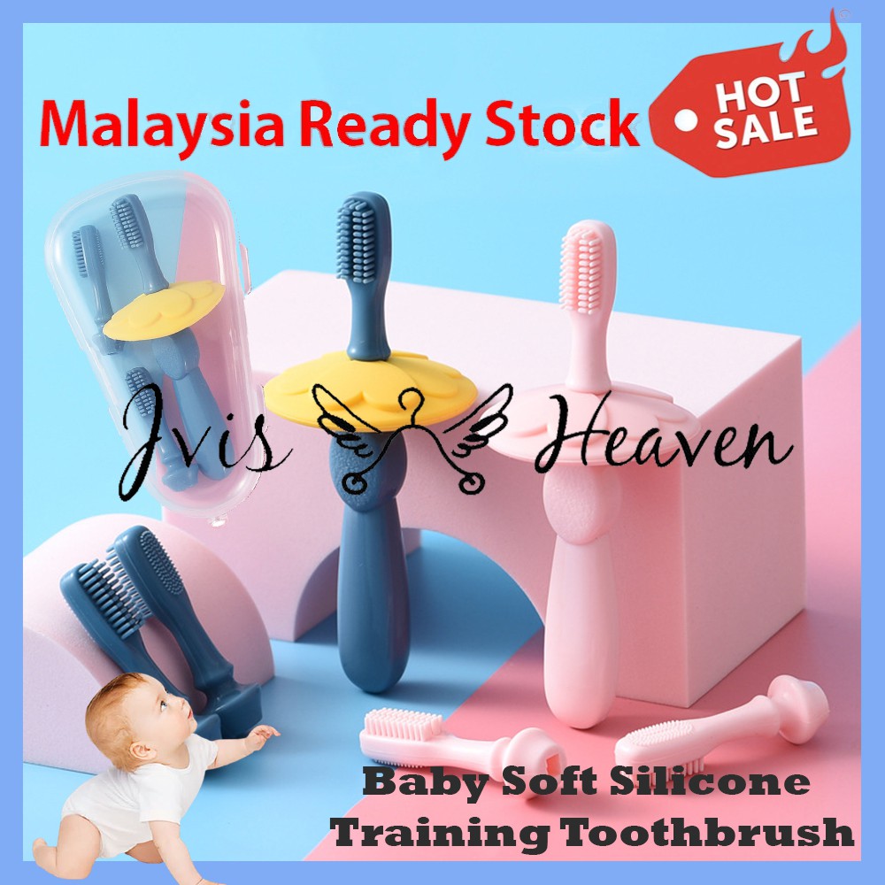 🔥 JVIS Baby Infant Toddler Soft Silicone Toothbrush Brush Baby