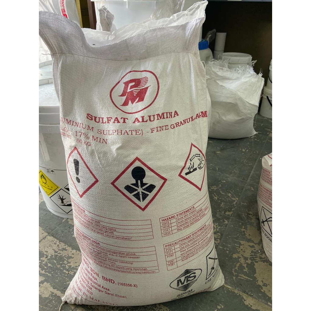 Mpcare Aluminium Sulphate Tawas Alum 50kg Bag Pool Flocculant Water Clarifier Shopee