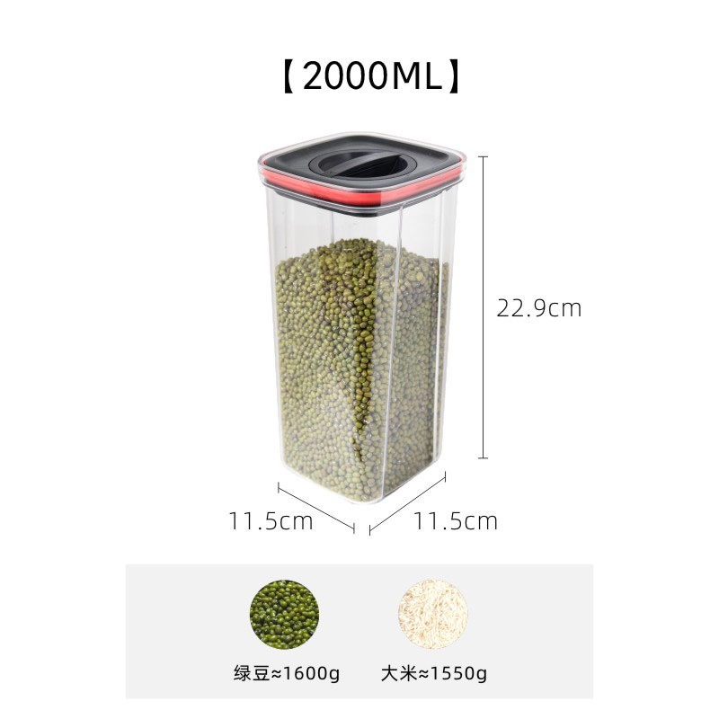 Stackable Airtight Twist Lock Transparent Food Storage Container ...